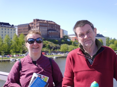 Irmeli and James:  our Helsinki Greeter